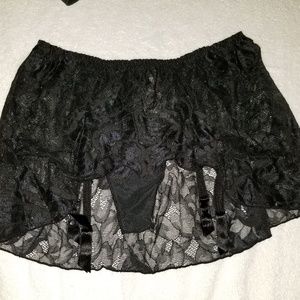 Victoria's Secrets vintage Garter Thong skirt